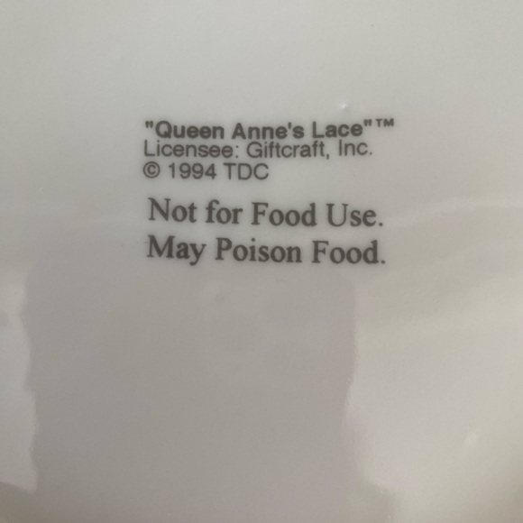 DECORATIVE VTG 40th ANNIVERSARY CELEBRATION PLATE IN PINK ROSES AND SILVER TRIM - Picture 7 of 7